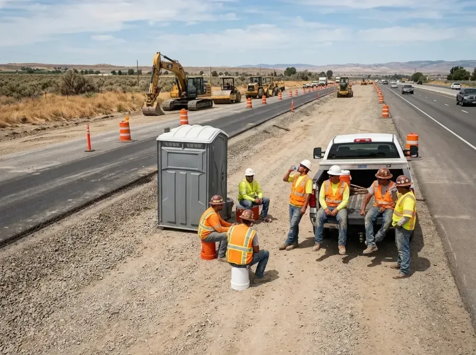 highway-road-construction-crew-007 — frequently asked questions, Porta Potty and Restroom Rentals in Piedmont, CA